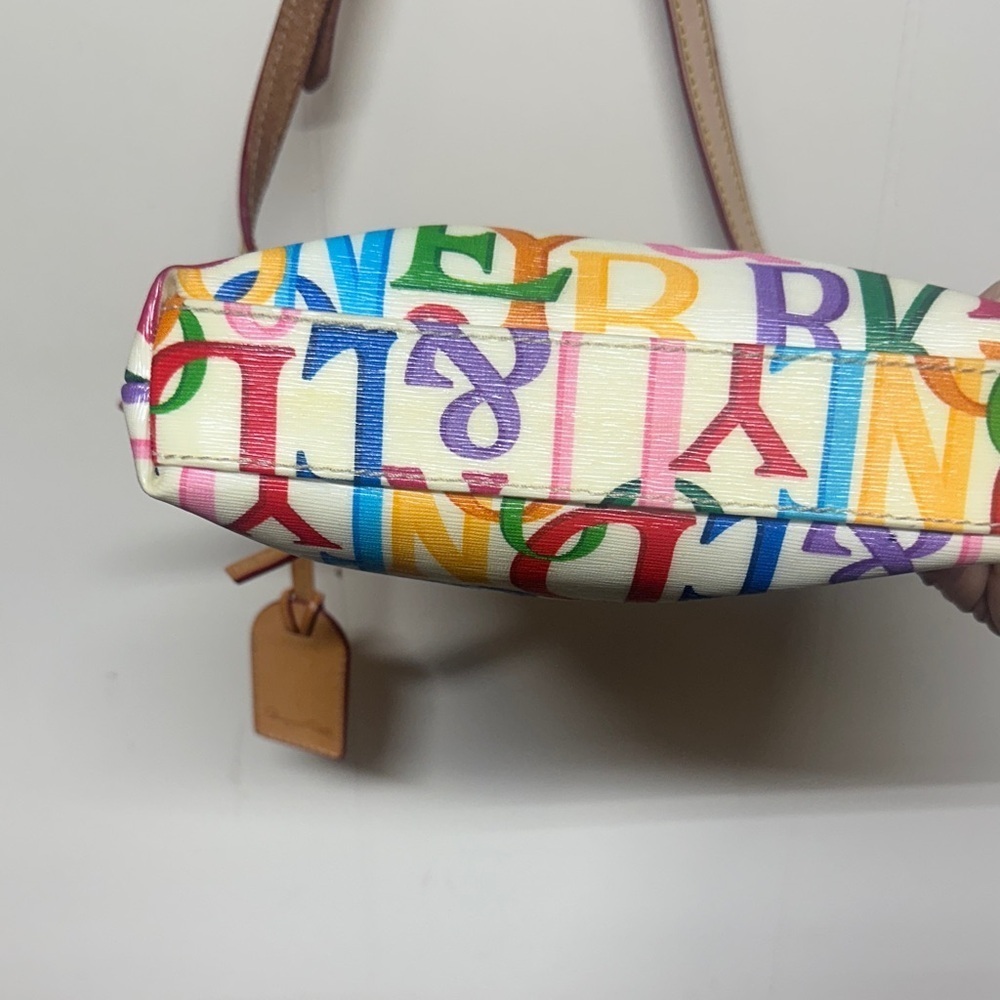 Dooney & Bourke Grafica Multicolor Letter Print Crossbody Bag vintage - Picture 4 of 13
